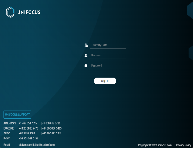 sign-in screen