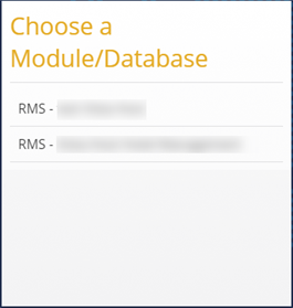 Choose database