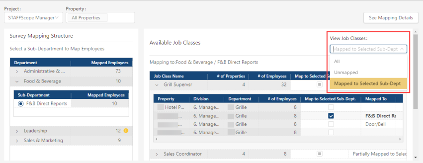 view job classes